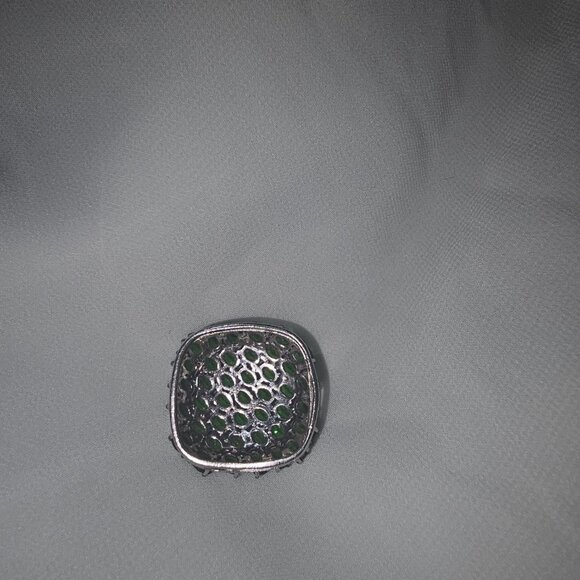 Chrome Diopside Green Large 10 carrots Genuine Sterling Silver 925!!! - Picture 2 of 4